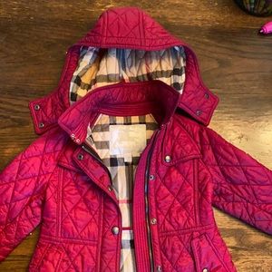 Quilted Burberry coat